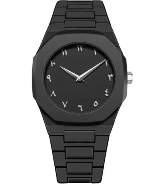 Men's Retro Arabic Digital Quartz Watch